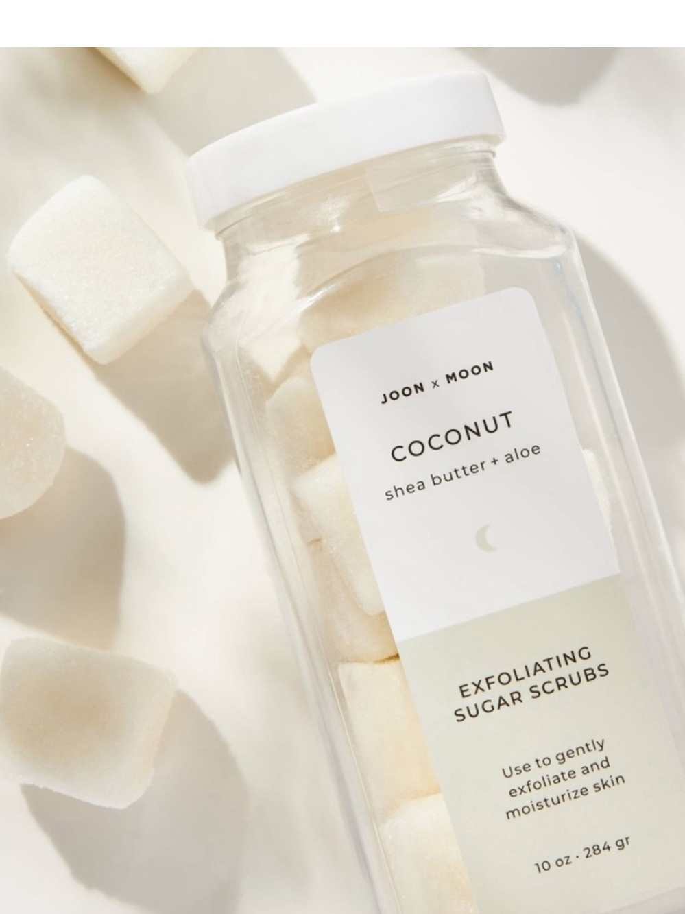 Joon x Moon Coconut Exfoliating Sugar Scrub Cubes. All three!